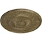 Ekena Millwork Large Floral Ceiling Medallion, Hand-Painted Mississippi Mud Crackle, 41 1/8"OD x 2 1/2"P CM41FLMMC - alternate 2